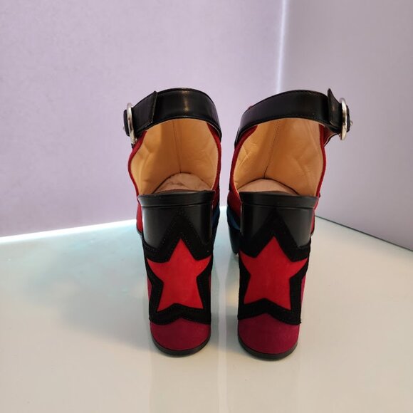 Brand new! Isa Tapia Multi-color Platform Star Heels - Picture 6 of 7